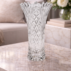 Vază din Cristal de Bohemia – Model Oxford – 24.5 cm | Eleganță Clasică | Fabricată în Cehia