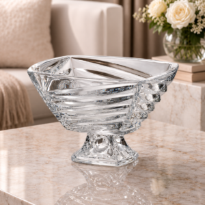 Bol Cristal Bohemia cu Picior – Colecția SUMMER WAVE 33 cm