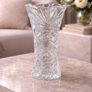 Vază din Cristal de Bohemia – Model Miranda – 30 cm | Artă Decorativă Clasică | Fabricată în Cehia