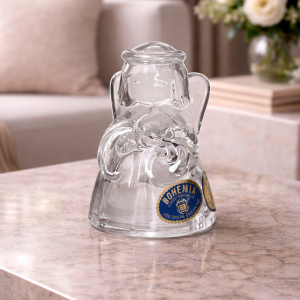 Solniță din Cristal Bohemia – Model Îngeraș, 7 cm