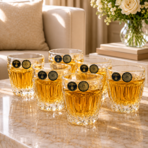Set 6 Pahare din Cristal de Bohemia – 45 ml | Pentru Țuică, Pălincă sau Digestive | Fabricate în Cehia