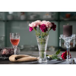 Vază din Cristal Bohemia – 20 cm | Design Clasic cu Motive Stelare