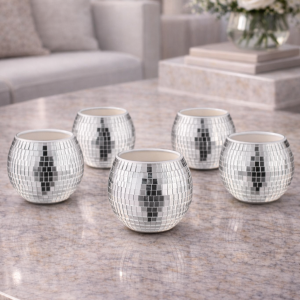 Suporturi lumânări stil Disco Ball