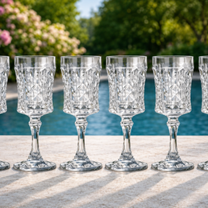 Set 6 pahare din cristal Bohemia „Diamond” – pentru vin
