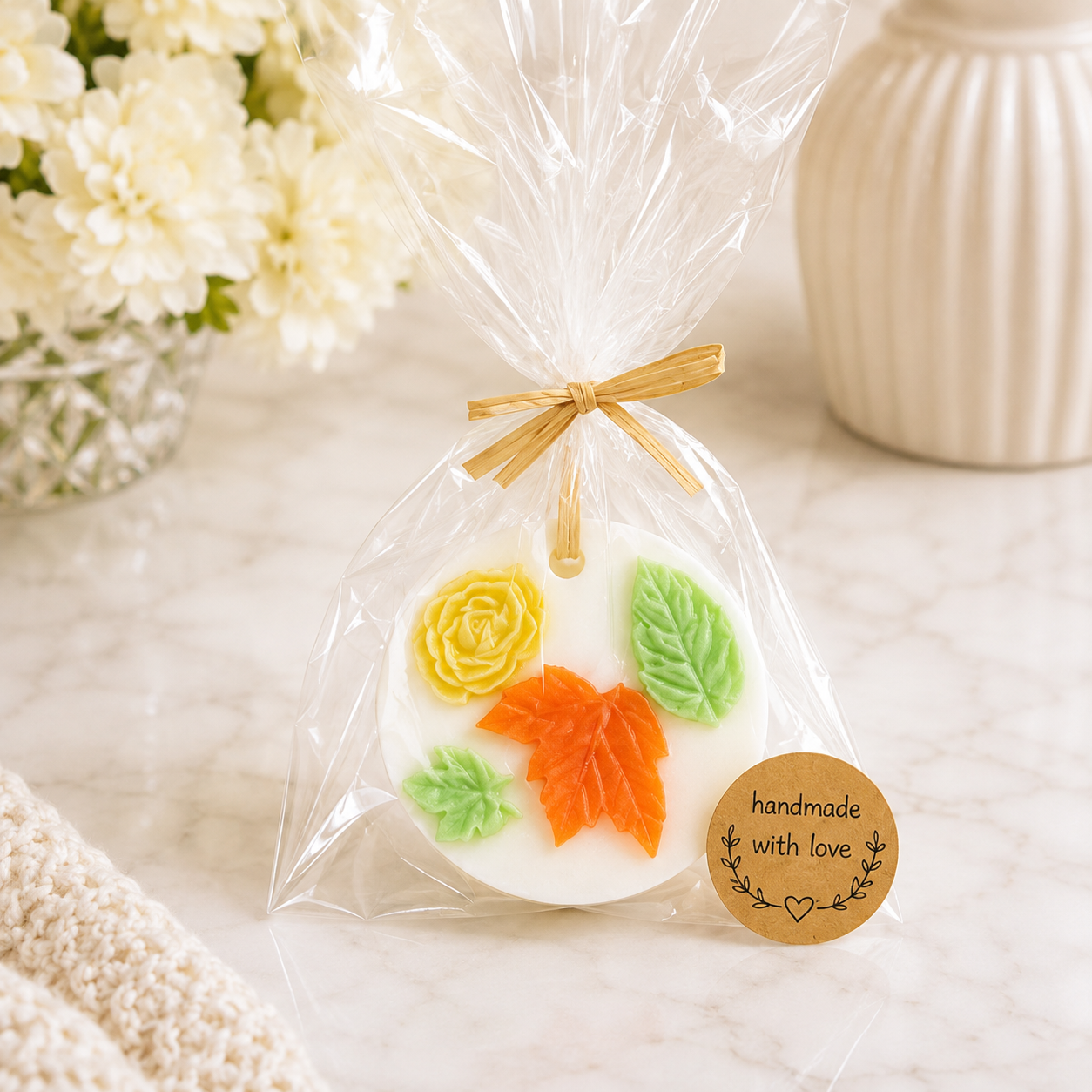 Floare de Toamnă – Decor handmade din ceară naturală