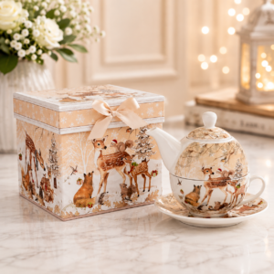 Set ceai Tea for One – model festiv cu căprioare