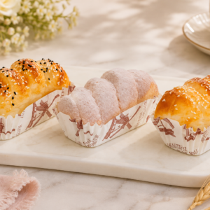 Set decorativ mini-cozonaci / pâinici false, aspect realist
