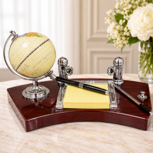 Set de birou cu glob – cadou elegant pentru birou
