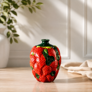 Vază decorativă Căpșună cu finisaj texturat