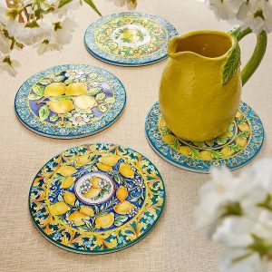 farfurii decorative cu motiv lămâi