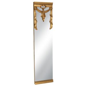 Oglindă Decorativă de Perete Aurie, Design Clasic cu Ornamente – Model Vertical