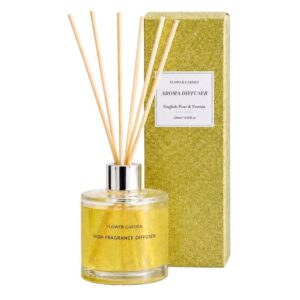 Difuzor de parfum „Flower Garden – English Pear & Freesia” cu sclipici