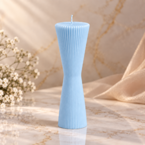 Lumanare decorativa Clepsidra – Bleu Pastel